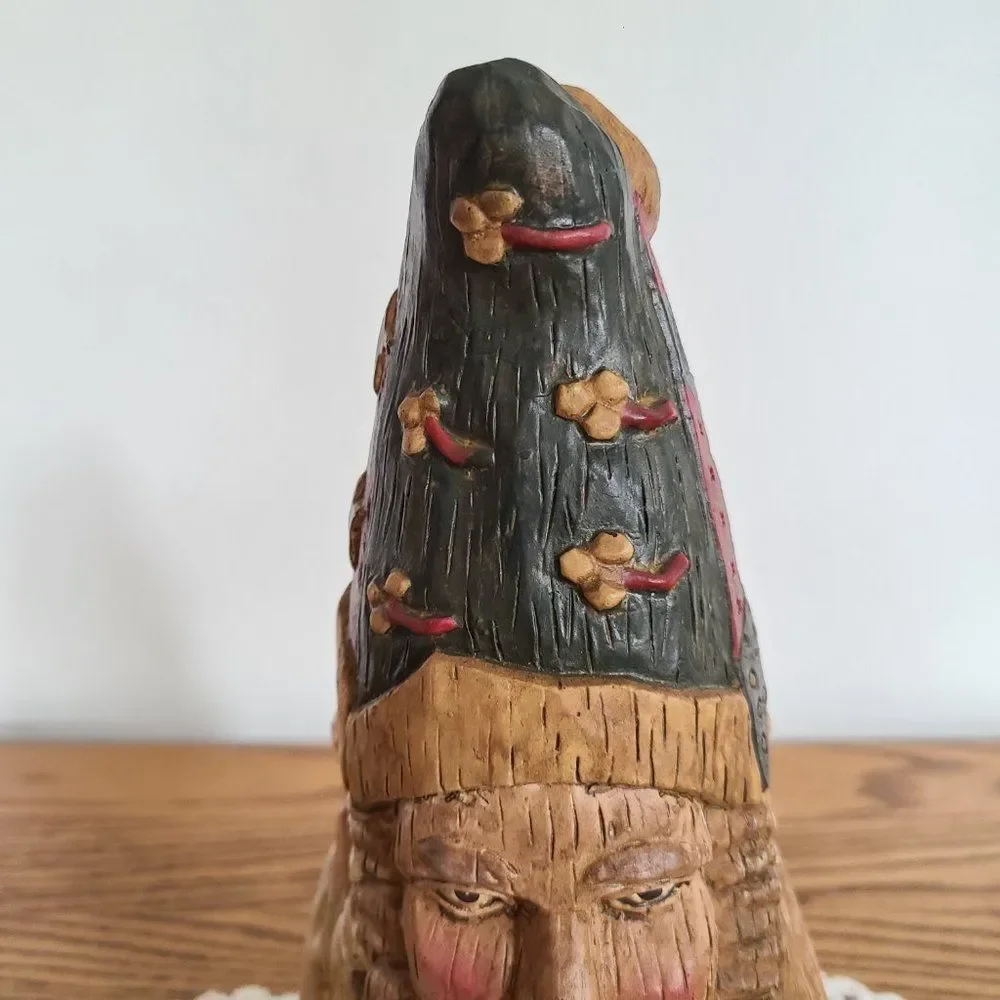 Three Faces of Santa Unique Christmas Holiday Decor Table Shelf Sitter Vintage